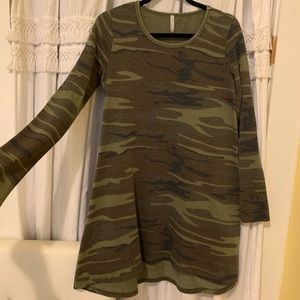 Z Supply Camo T-Shirt Dress